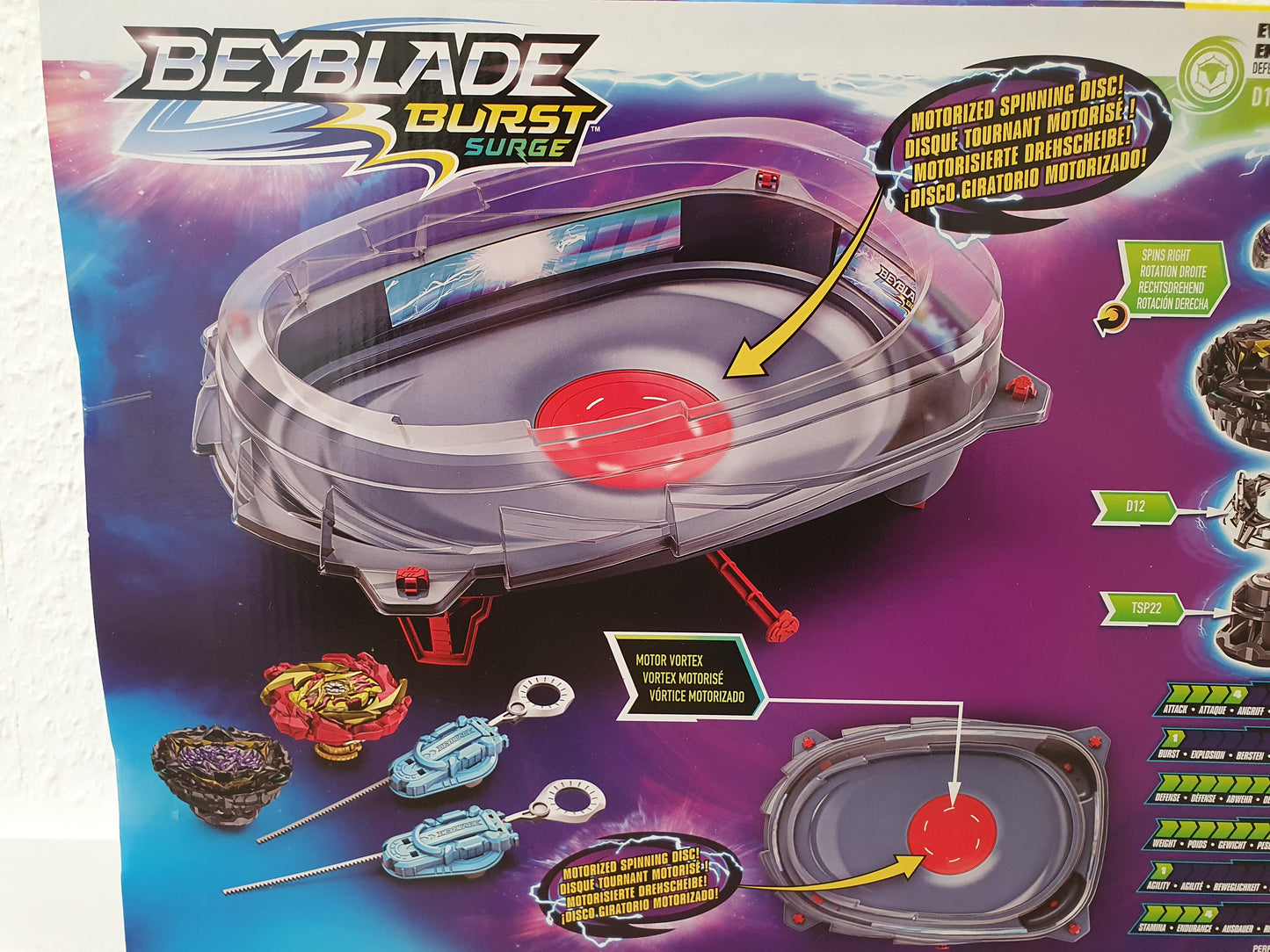 Beyblade Burst Surge Speedstorm Motor Strike Battle Set Hasbro Motorisiert Arena