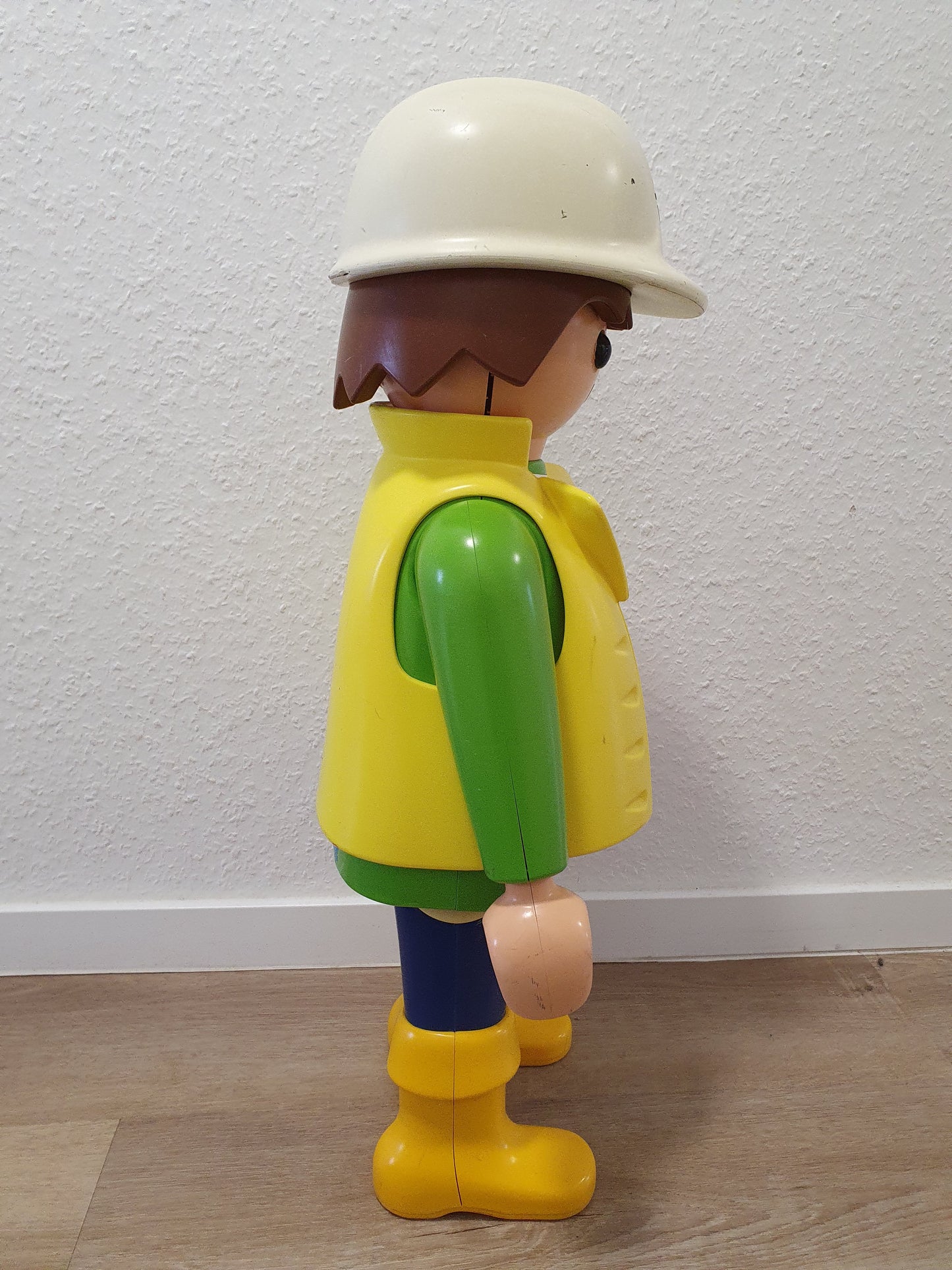 Playmobil 60cm Bauarbeiter Figur Werbefigur XXL Großfigur Standfigur 65cm Deko