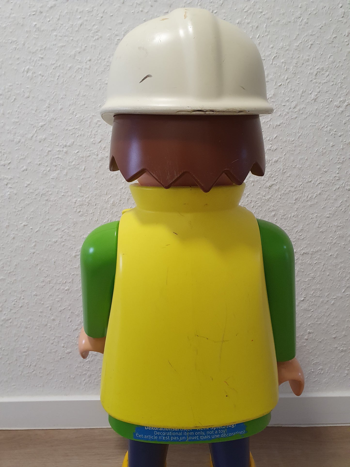 Playmobil 60cm Bauarbeiter Figur Werbefigur XXL Großfigur Standfigur 65cm Deko