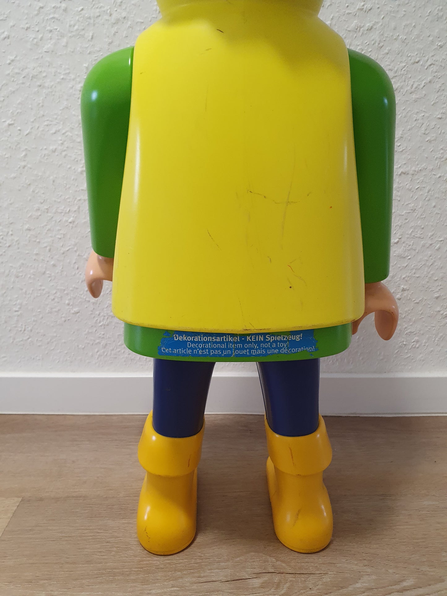 Playmobil 60cm Bauarbeiter Figur Werbefigur XXL Großfigur Standfigur 65cm Deko